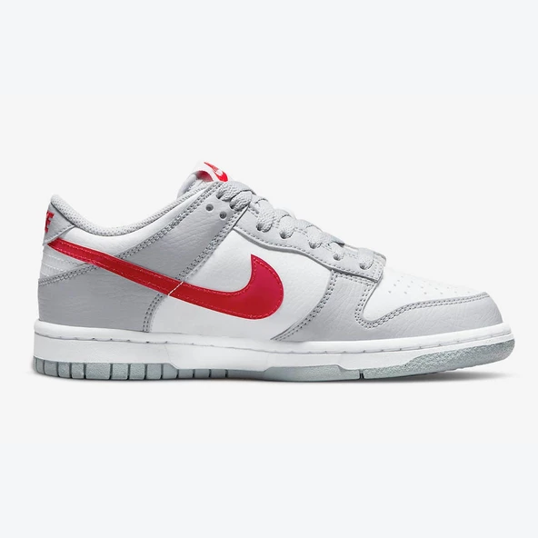 Nike Dunk Low White Grey Red DZ1557-155 Spor Ayakkabı - 2