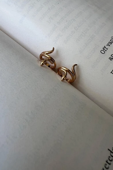 SNAKE ALTIN KAPLAMA KÜPE