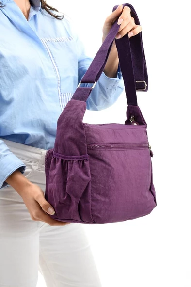 Klinkır Omuz Çantası Çapraz Askılı Postacı Çanta Çok Cepli Günlük Kullanıma Uygun 30*23 Cm - 8