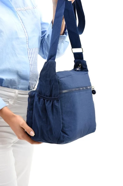 Klinkır Omuz Çantası Çapraz Askılı Postacı Çanta Çok Cepli Günlük Kullanıma Uygun 30*23 Cm - 3