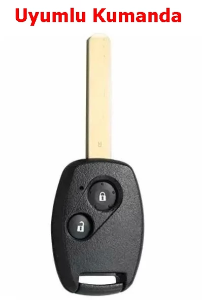 Honda Civic C-RV Accord Jazz Uyumlu Anahtar Kumanda Kılıfı Oto Anahtarlık Siyah Renk - 5