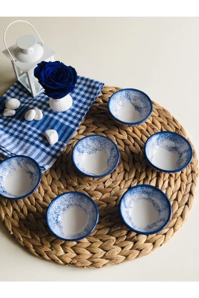 6lı Seramik Kase Lokumluk Reçellik,sosluk Kase