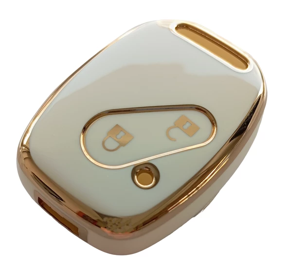 Honda Civic C-RV Accord Jazz Uyumlu Anahtar Kumanda Kılıfı Oto Anahtarlık Beyaz Renk - Resim 4