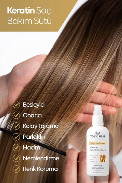 TO DO FIRST Keratinli Saç Bakım Sütü 250 ML - 5