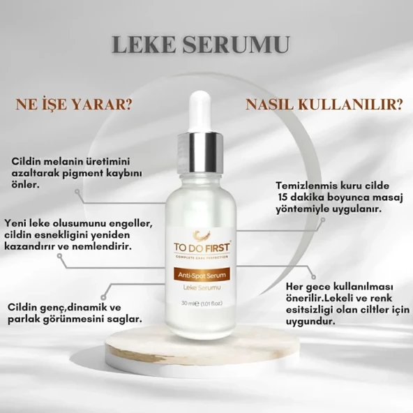 TO DO FIRST Cilt Tonu Eşitleyici ve Onarıcı Leke Serumu 30 ML - 3