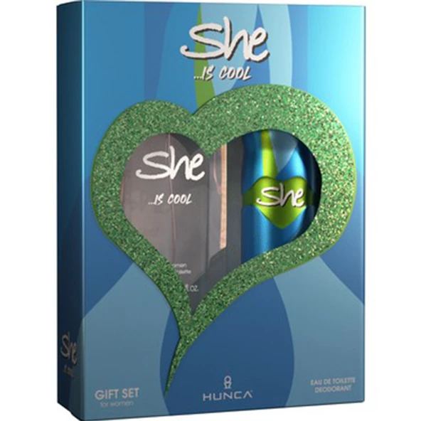 She Is Cool EDT 50 ml + Deo Sprey 150 ml Kadın Parfüm Seti