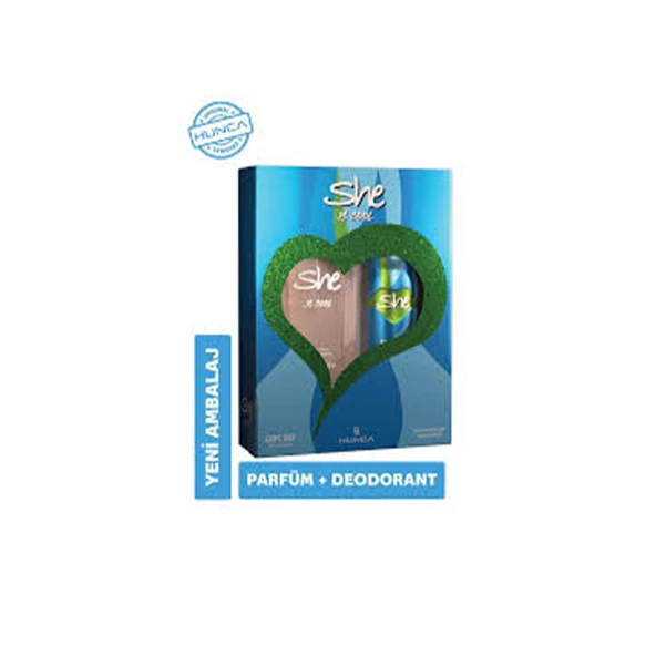She Is Cool EDT 50 ml + Deo Sprey 150 ml Kadın Parfüm Seti - 2