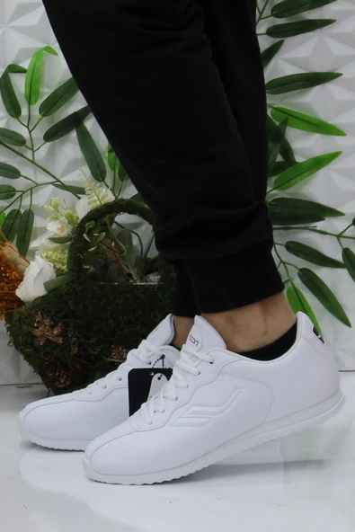 Lescon Neptun 5 Beyaz Rahat Esnek Orijinal Ürün Sneaker Spor Ayakkabı - 3