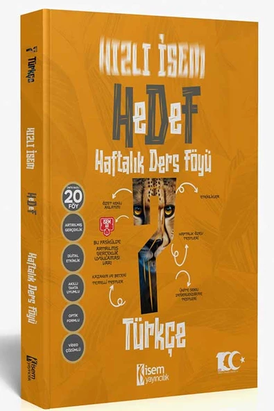 İsem 2025 Hızlı İsem 7. Sınıf Türkçe Haftalık Ders Föyü