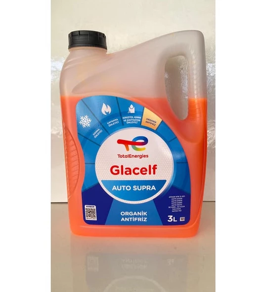 TOTAL GLACELF AUTO SUPRA ORGANİK KIRMIZI ANTİFRİZ 3 LT