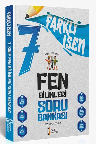 İsem 2025 Farklı İsem 7. Sınıf Fen Bilimleri Soru Bankası