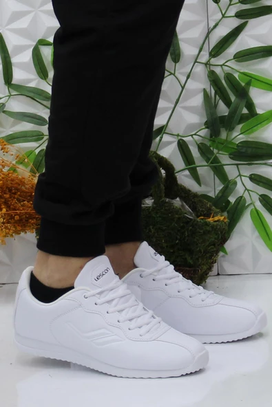 Lescon Neptun 5 Beyaz Rahat Esnek Orijinal Ürün Sneaker Spor Ayakkabı