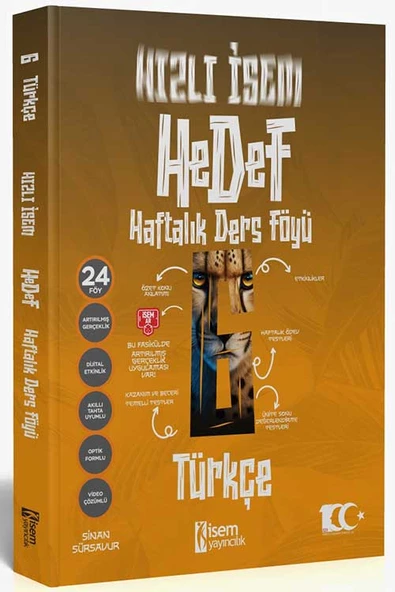 İsem 2025 Hızlı İsem 6. Sınıf Türkçe Haftalık Ders Föyü