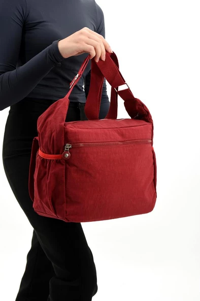 Klinkır Postacı Okul Çantası Çapraz Askılı Büyük Boy Omuz Çantası Yağmur Geçirmez Özel Kumaş - 8