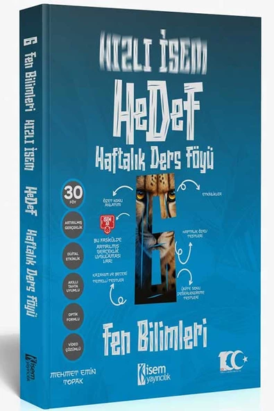 İsem 2025 Hızlı İsem 6. Sınıf Fen Bilimleri Haftalık Ders Föyü