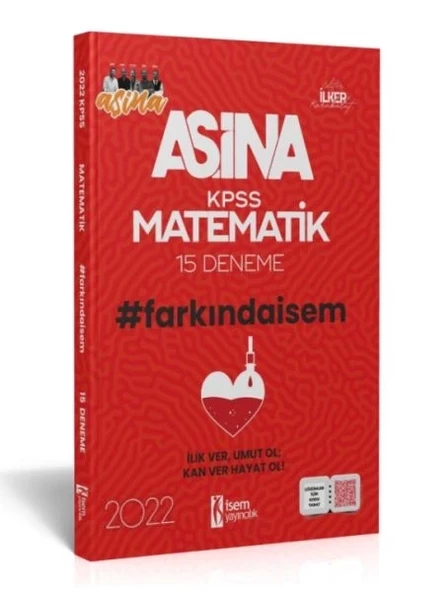 İsem Yayıncılık 2022 Aşina Farkındaİsem KPSS Matematik 15 Deneme