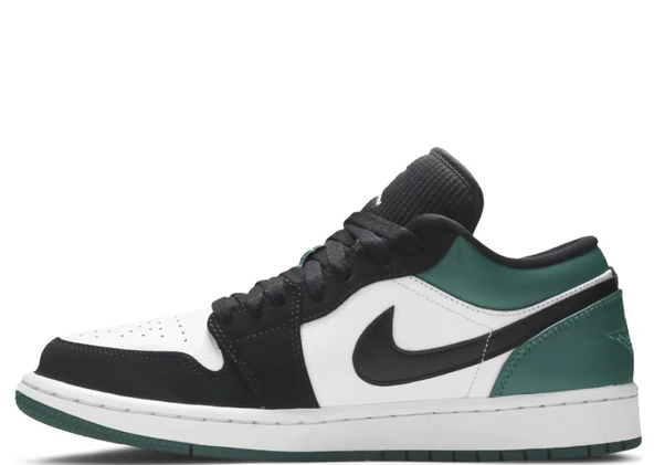 Nike Air Jordan 1 Low White Black Mystic Green - Resim 2