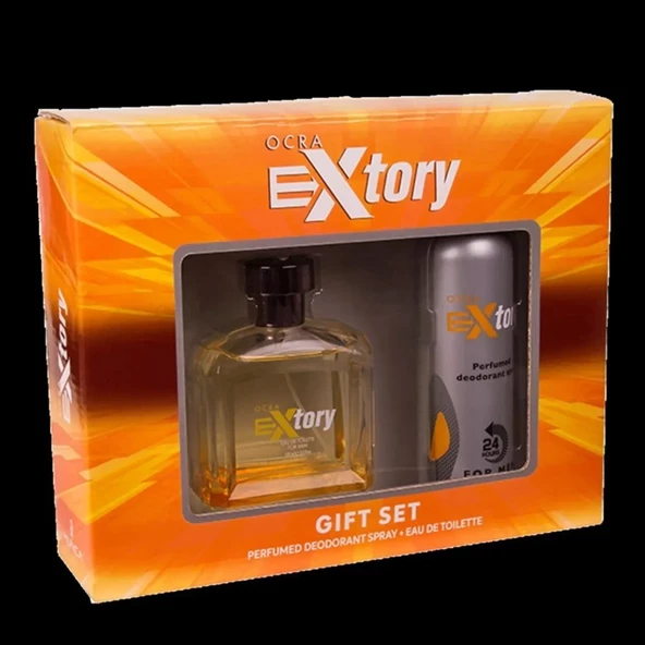 Extory Ocra EDT 100 ml + Deodorant Sprey 150 ml Erkek Parfüm Seti - Resim 2