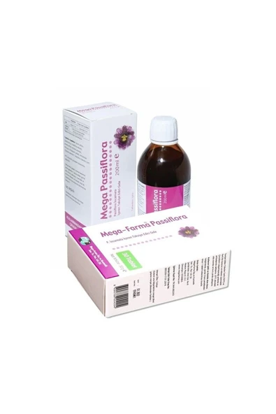 Mega Farma Passiflora 200 ml Şurup + Passiflora İncartana 30 Tablet