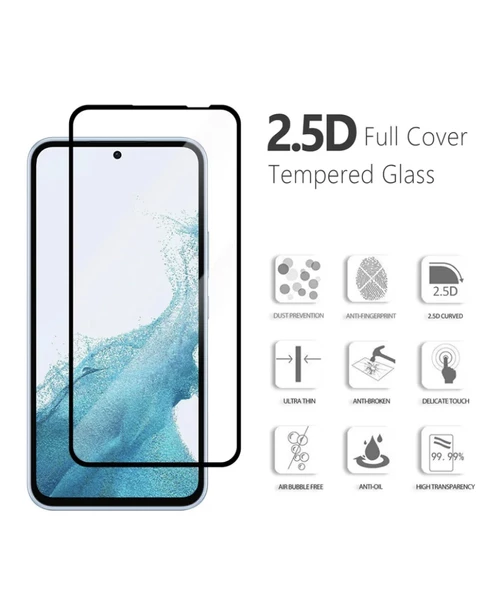 Blue Spectrum iPhone 14 Pro Max Uyumlu  Antistatic Cam Ekran Koruyucu - Resim 3