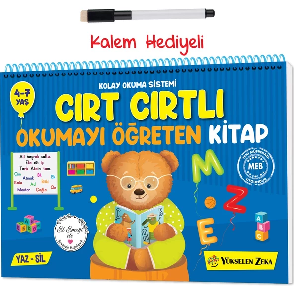 Cırt Cırtlı Okumayı Öğreten Kitap Yaz-sil