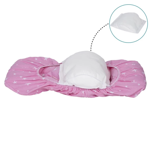 Sevi Bebe Bel Destekli Anakucağı Örtüsü Pembe Yıldız - 2