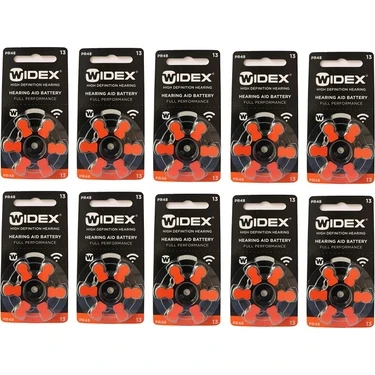 WİDEX İŞİTME CİHAZI 13 NUMARA PİL 10 PAKET