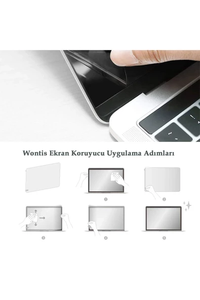 Wontis Monster Tulpar T7 V18.3 Uyumlu Premium Notebook Ekran Koruyucu Kırılmaz Nano Cam - 4