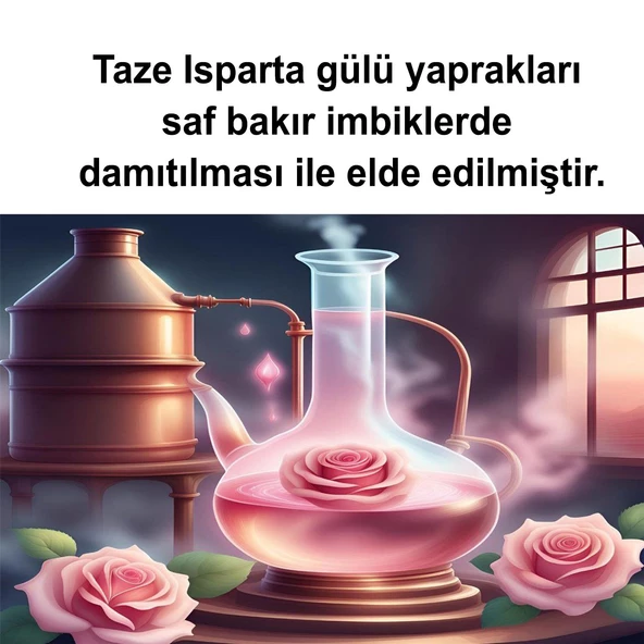 Rose Thorne 100 Ml Yenileyici Doğal Damıtılmış Gül Suyu Cilt Yüz Temizleme Nemlendirme Antioksidan - 3