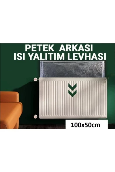 5 Adet Petek Radyatör Arkası Folyo Plaka Kalorifer Soba Arkalığı Alüminyum Isı Yalıtım Folyosu - 2