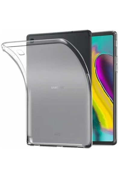 Evdeka Samsung Galaxy Tab S5e 10,5 T720 T725 Uyumlu  Silikon Buzlu Şeffaf Kılıf