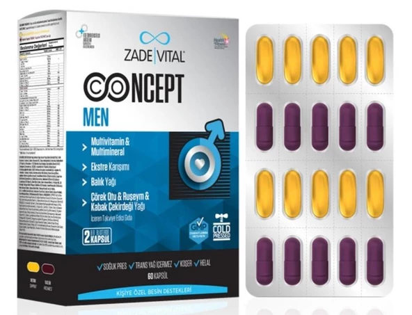 Zade Vital Concept Men 60 Kapsül