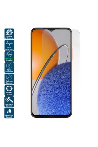 Wontis Oppo A17 Mat Parmak İzi Bırakmayan Nano Ekran Koruyucu Film