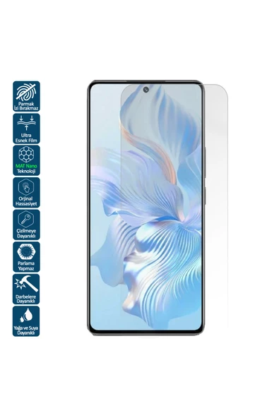 Wontis Huawei Nova Y90 Mat Parmak İzi Bırakmayan Nano Ekran Koruyucu Film