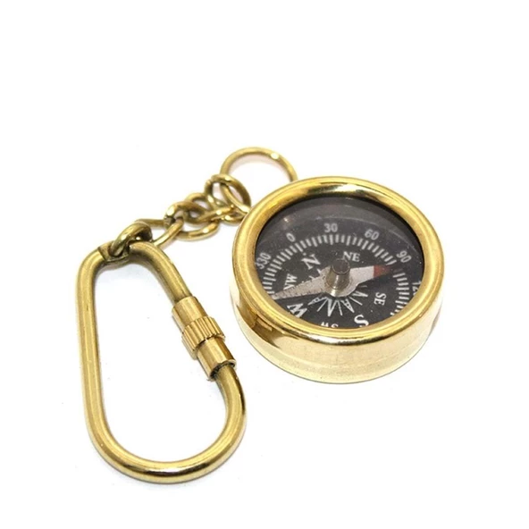 Himarry Pirinç Pusula Anahtarlık - Resim 2