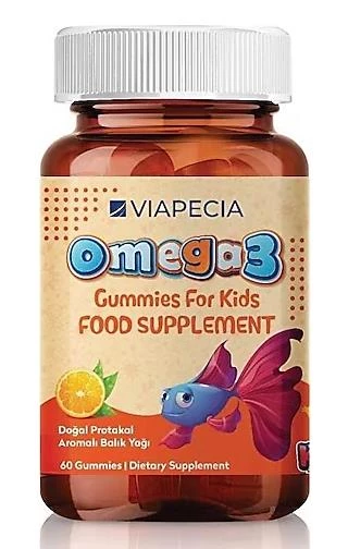 Viapecia Omega 3 Gummies For Kids 60 Yumuşak Kapsül ürün görseli