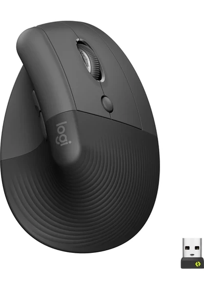 Logitech Lift Dikey Sessiz Ergonomik Optik Kablosuz Mouse