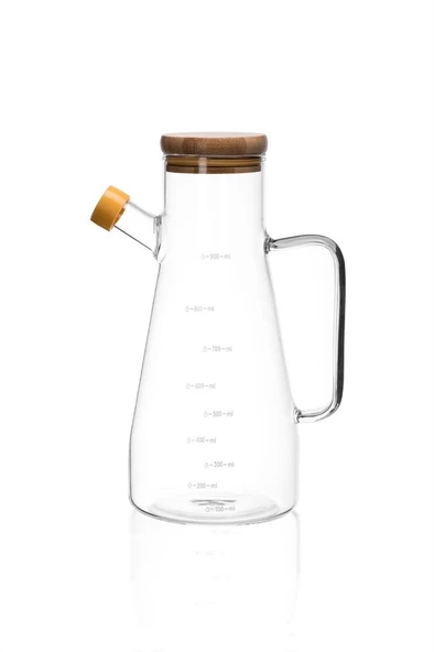 Paçi 900ML Borosilikat Ölçekli Cam Yağdanlık Sirkelik - 2