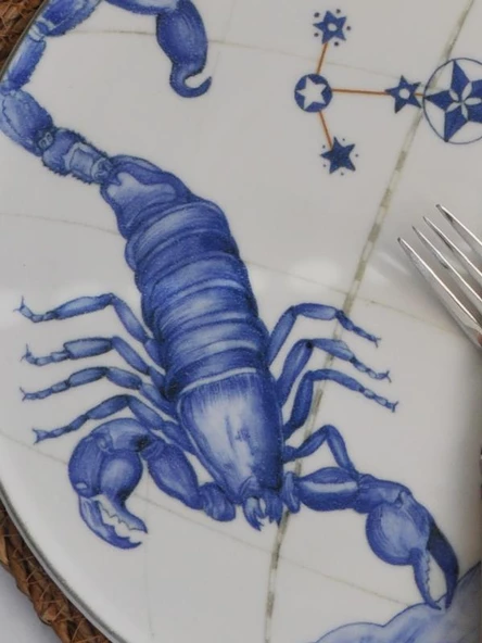 Burçlar Akrep Pizza Sunum Tabağı - 2