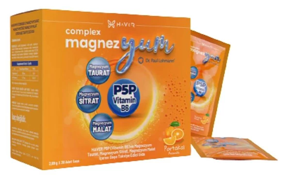 Haver Complex Magnezyum Day 30 Saşe | Portakal Aromalı