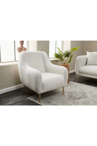 Simena Serisi Tekli Koltuk Krem