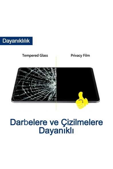 Wontis Samsung Galaxy Book Sm-w720 12.0" Premium Privacy 9h Nano Hayalet Film Temizlik Seti - 5