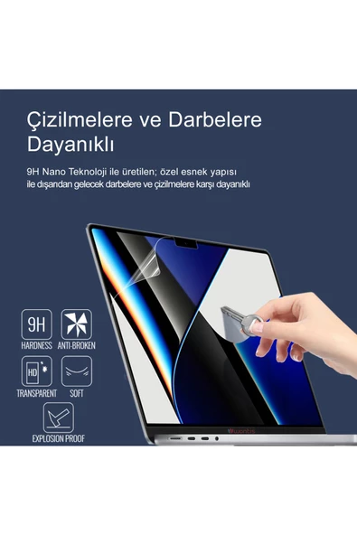 Wontis Notebook 9H Nano Ekran Koruyucu Film Tüm Laptoplarla Uyumlu - 5