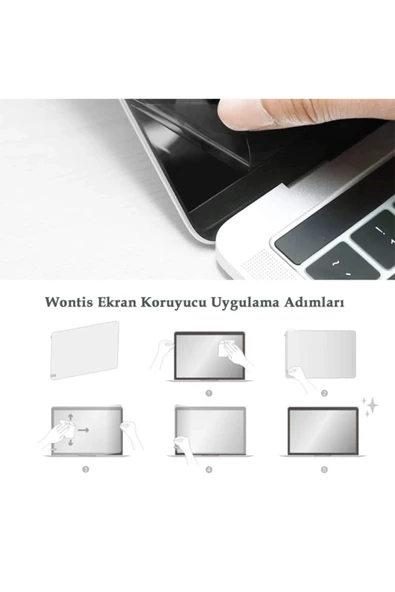 Wontis Apple Macbook Pro (MKGQ3TU/A) Laptop Premium Ekran Koruyucu 9h Nano Film - 4