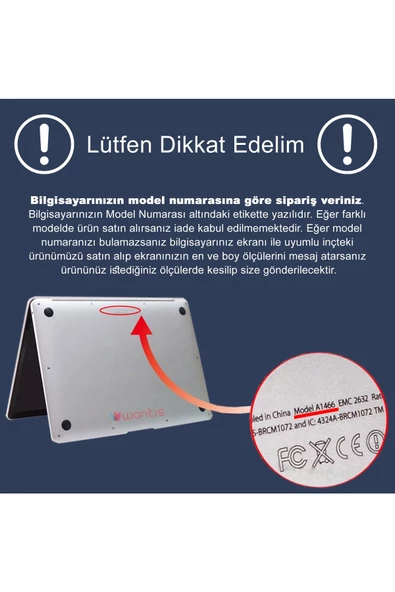 Wontis Apple Macbook Air M1 (MGN63TU/A) Notebook Premium Ekran Koruyucu 9h Nano Film - 2