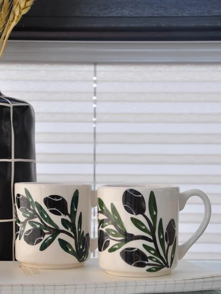 Olive n Love Handmade 2 li Kupa-Fincan - 2