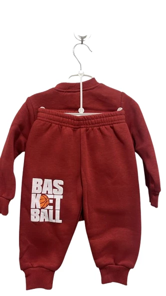 uğurböceğiçocuk Basketball Yazı Baskılı 2'li Erkek Bebek Takım 24711 - 8