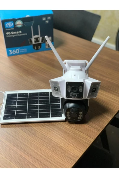 4G 6MP Dual Lens PTZ Solar Camera - AKILLI KAMERA 360 DERECE