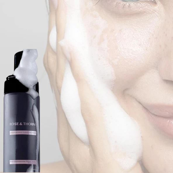Rose Thorne 200 Ml Hassas Yüz Temizleme Makyaj Yıkama Köpüğü Nemlendirme Hamamelis Gülsuyu Tonik - 3
