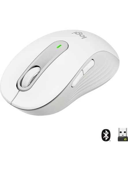 Logitech Signature M650 Küçük ve Orta Boy Sağ El Için Sessiz Kablosuz Mouse - Beyaz